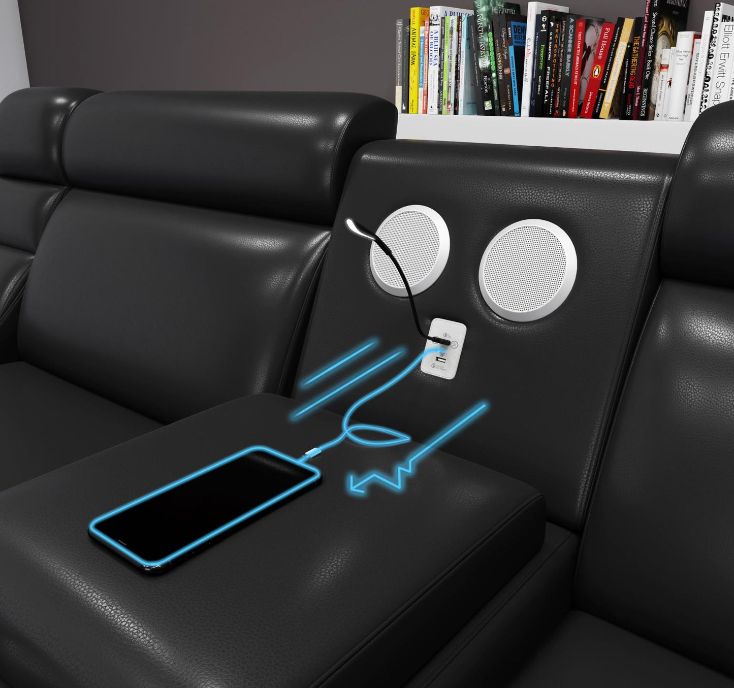 Tokyo 3 PC Sectional with Console