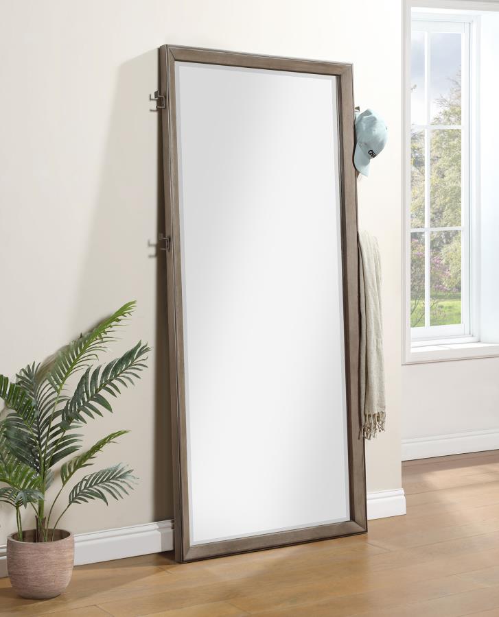 DURANGO 80-INCH STANDING FLOOR MIRROR WASHED OAK
