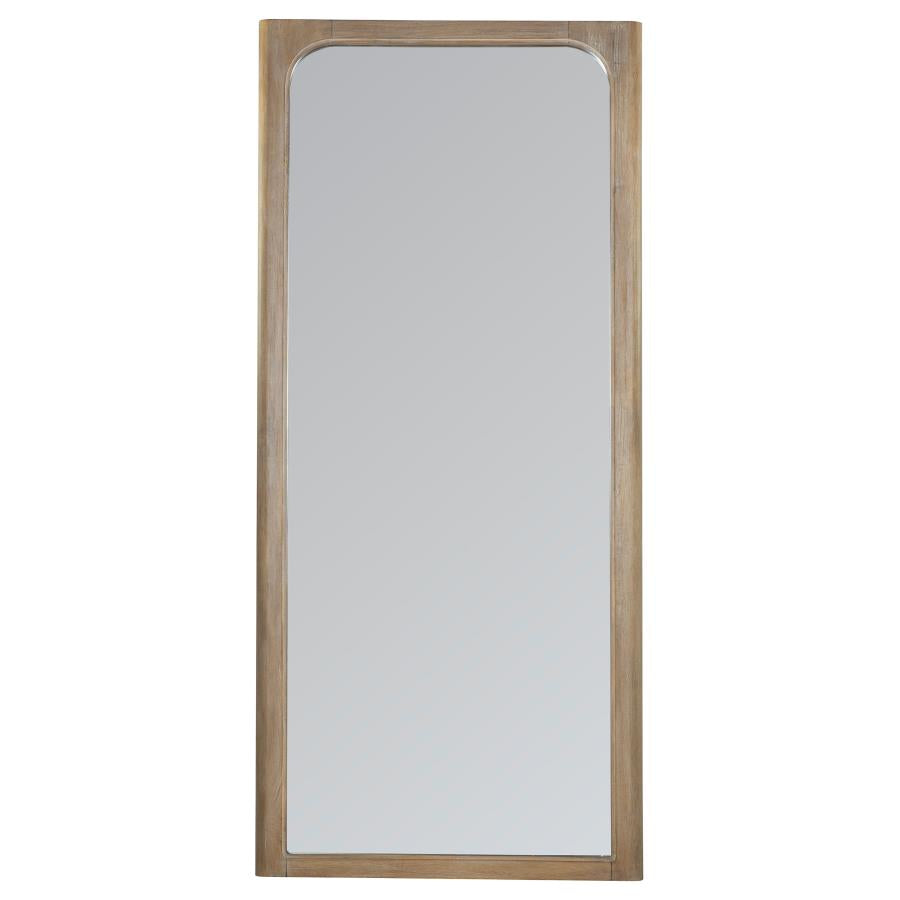 Solano 80-Inch Full Length Floor Mirror Weathered Mango