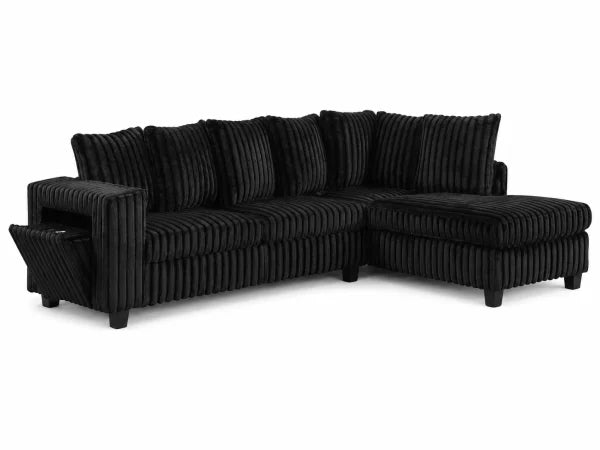 Vicky Sectional (Black)