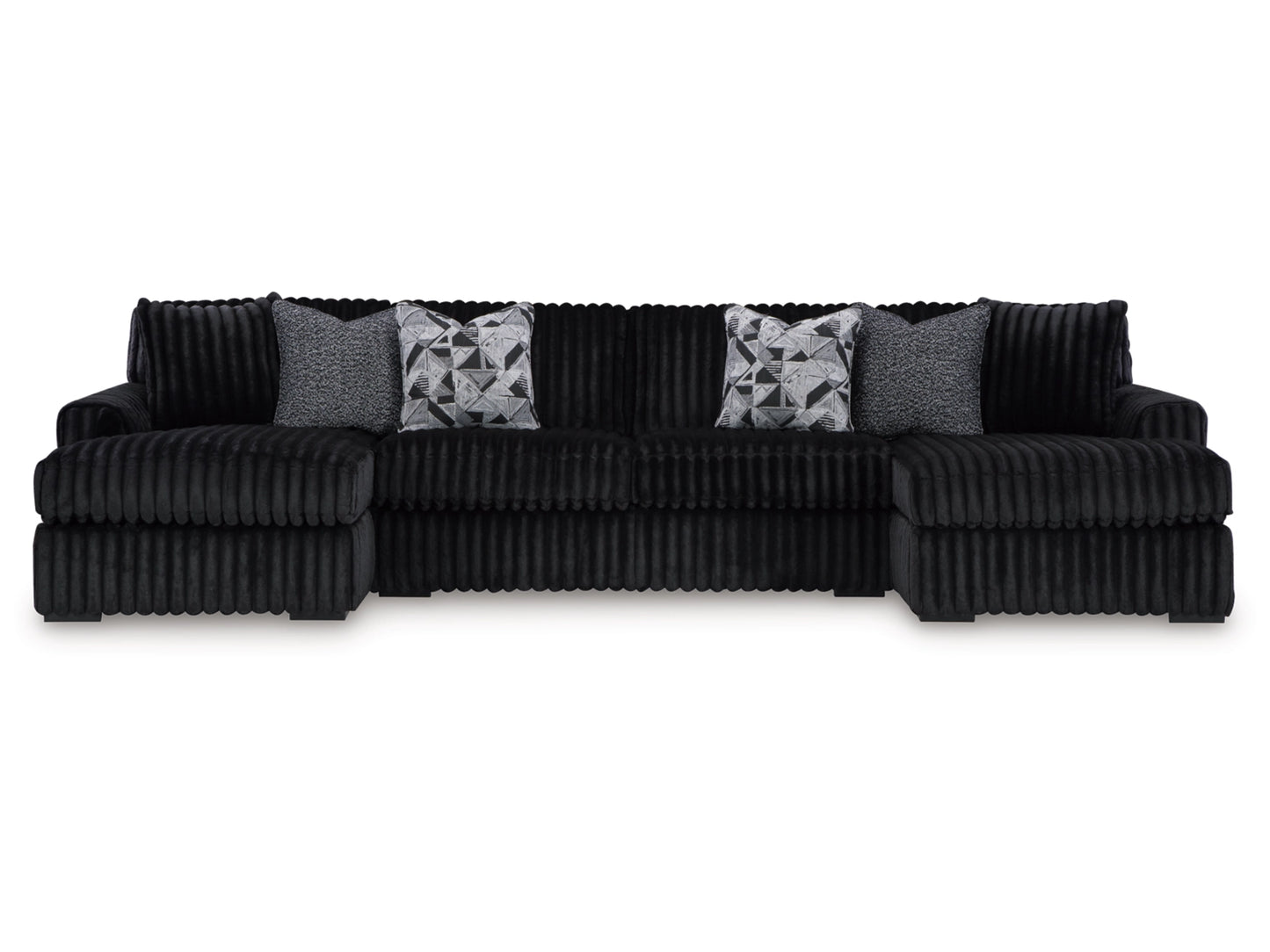 Midnight-Madness 3-Piece Sectional with Chaise