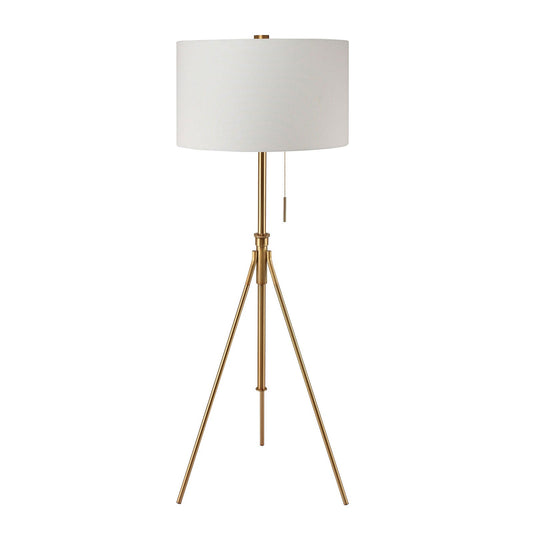 Zaya Stained Gold Floor Lamp - ATL FURNITURE