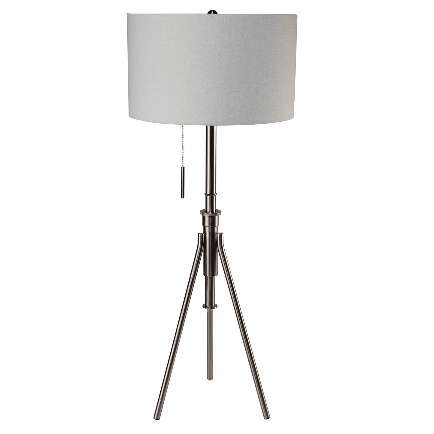 Zaya Brushed Steel Floor Lamp - ATL FURNITURE