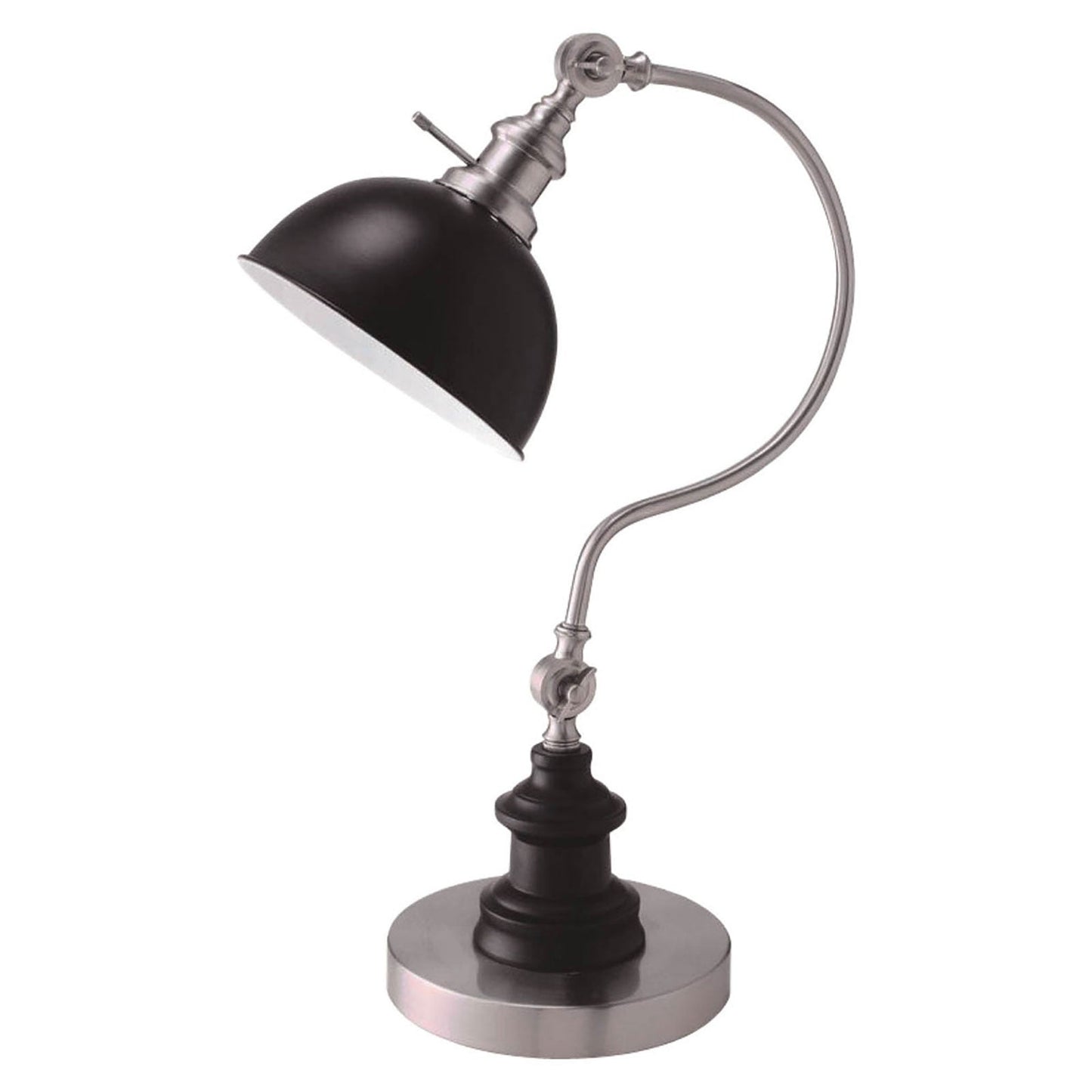 Briar Stain Nickel Table Lamp - ATL FURNITURE