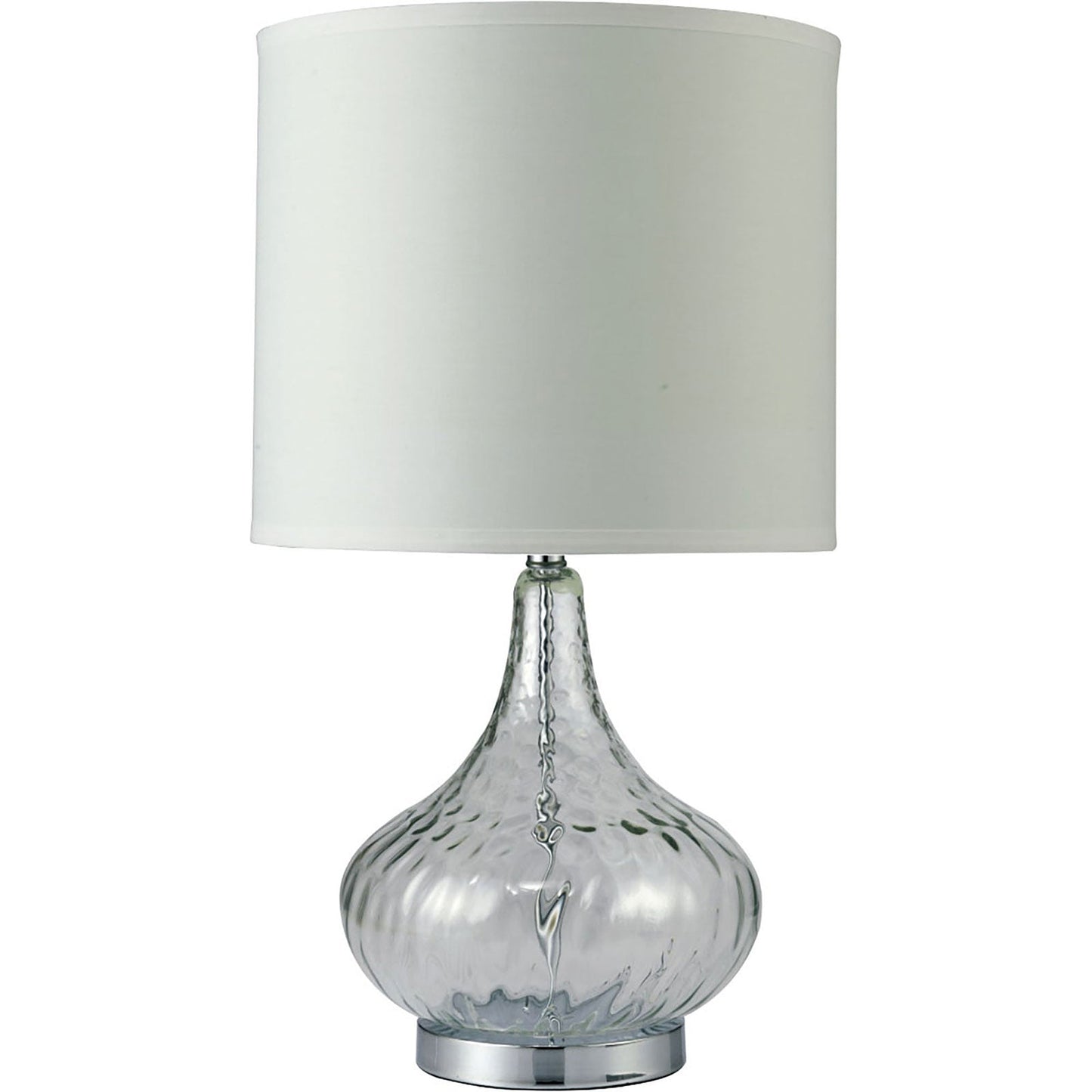 Donna Clear 15"H Glass Clear Table Lamp - ATL FURNITURE