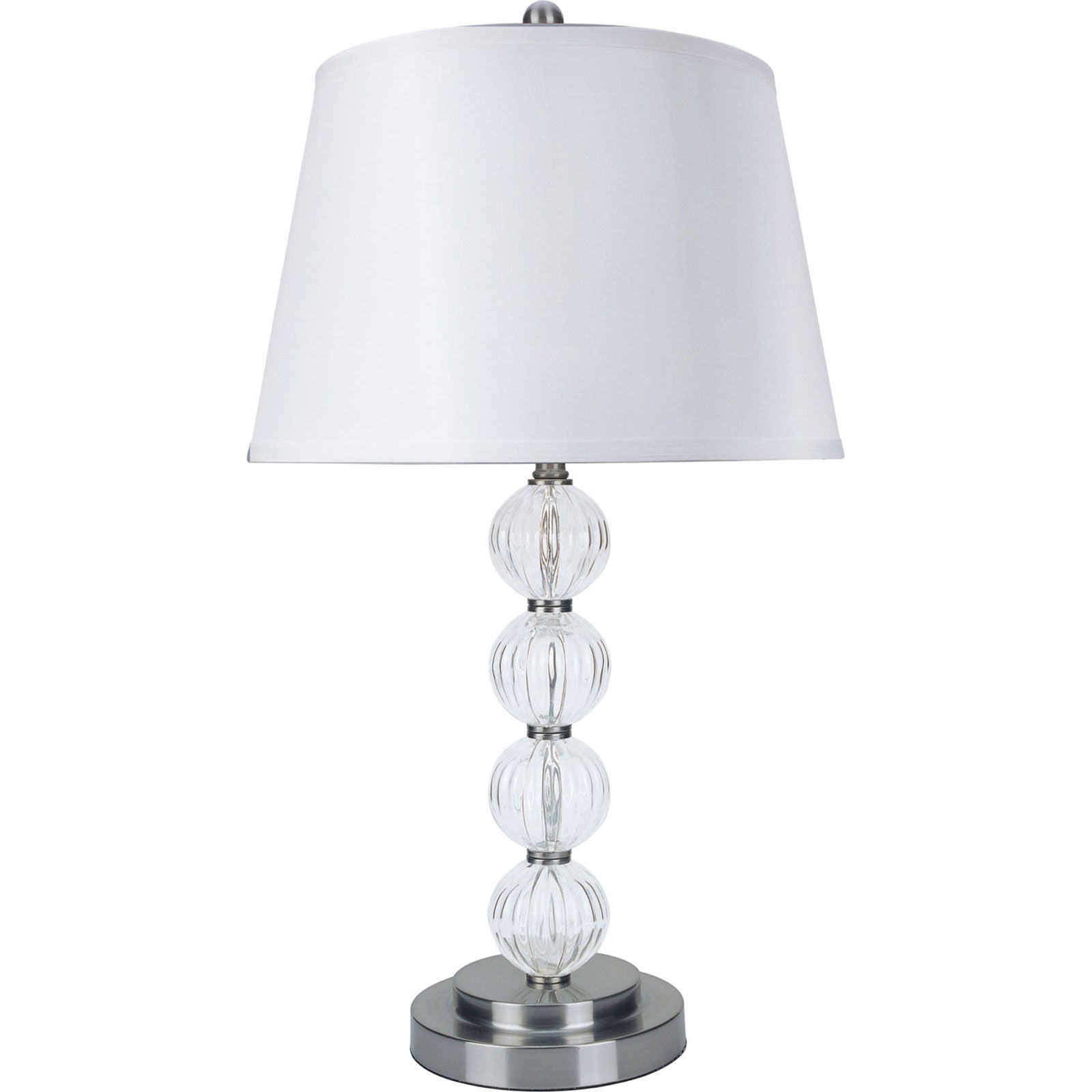 Oona Silver/Clear 30"H Table Lamp (2/CTN) - ATL FURNITURE