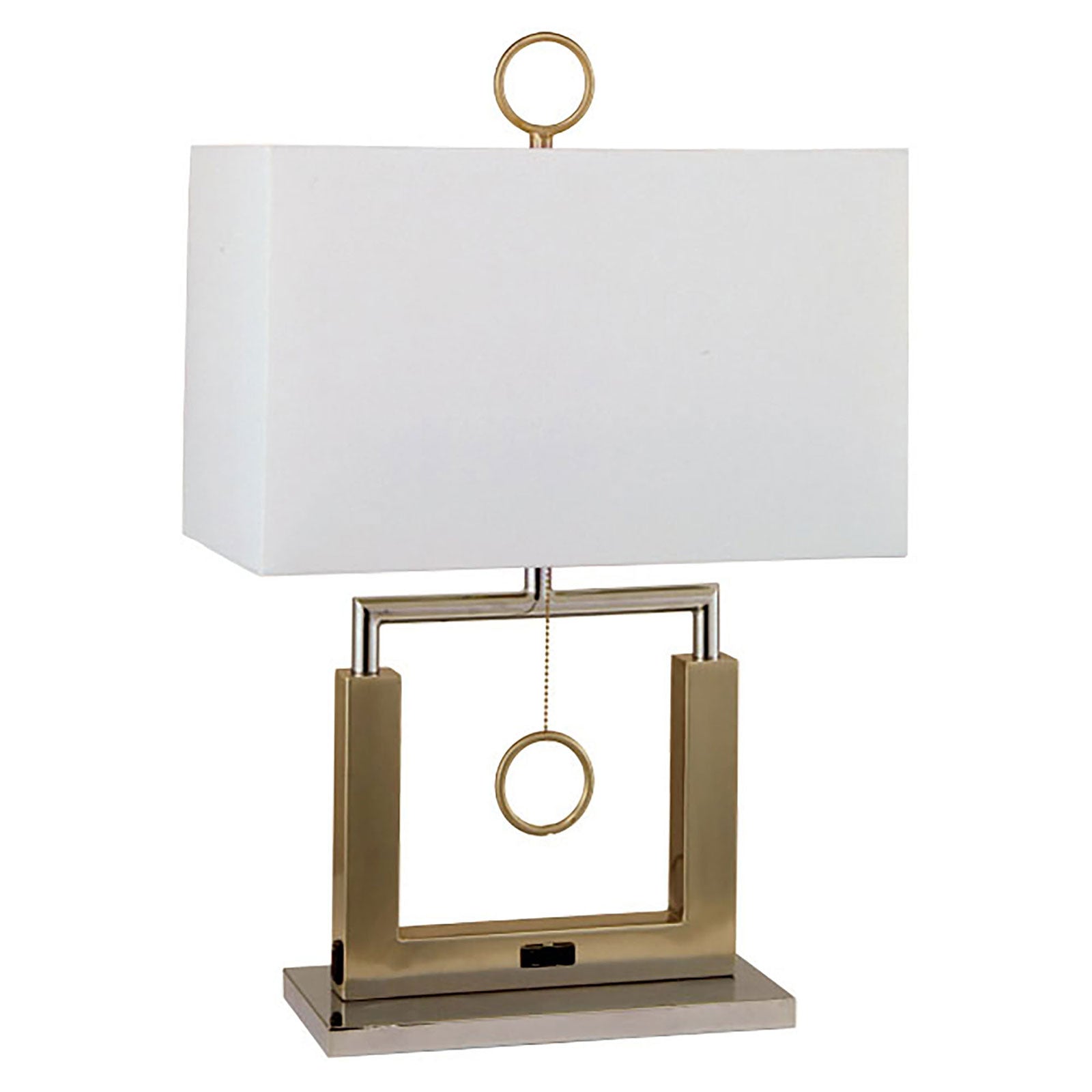 Jessica Brushed Steel 17"H Steel Table Lamp - ATL FURNITURE