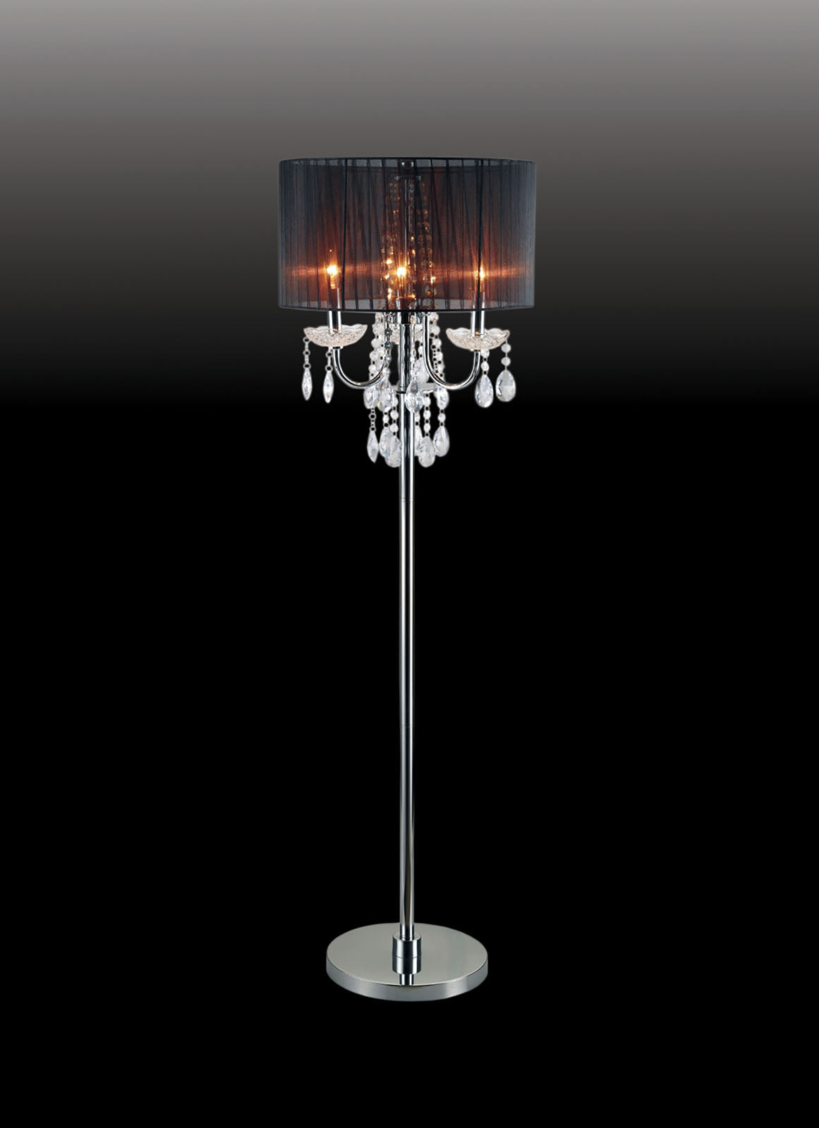 Jada Black Floor Lamp - ATL FURNITURE