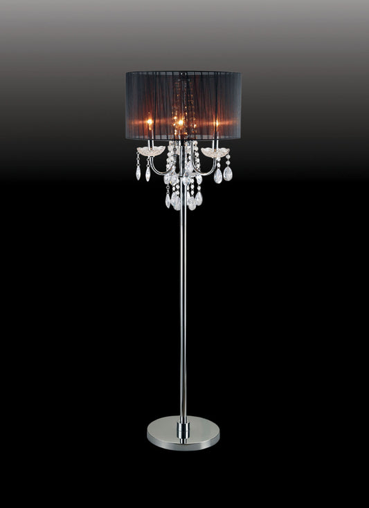 Jada Black Floor Lamp - ATL FURNITURE