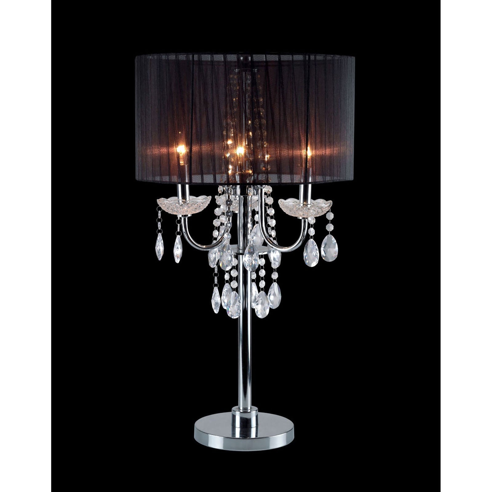 Jada Black Table Lamp - ATL FURNITURE