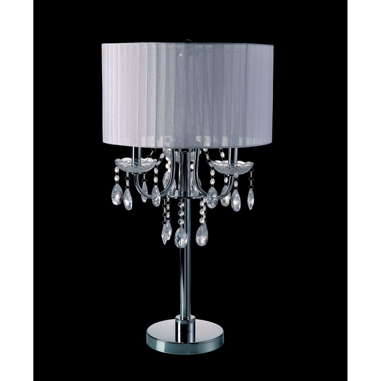 Jada White Table Lamp - ATL FURNITURE