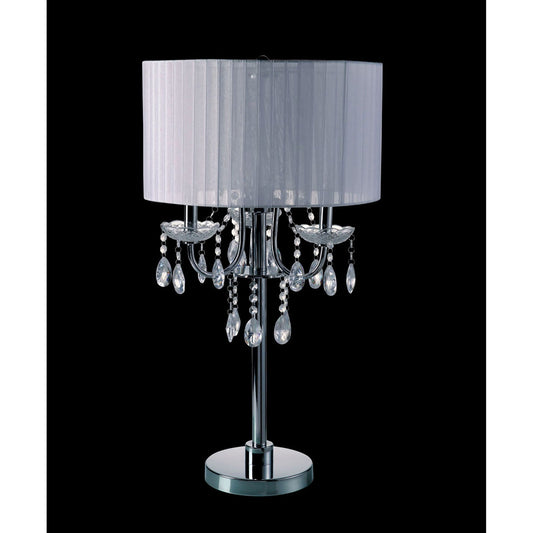 Jada White Table Lamp - ATL FURNITURE