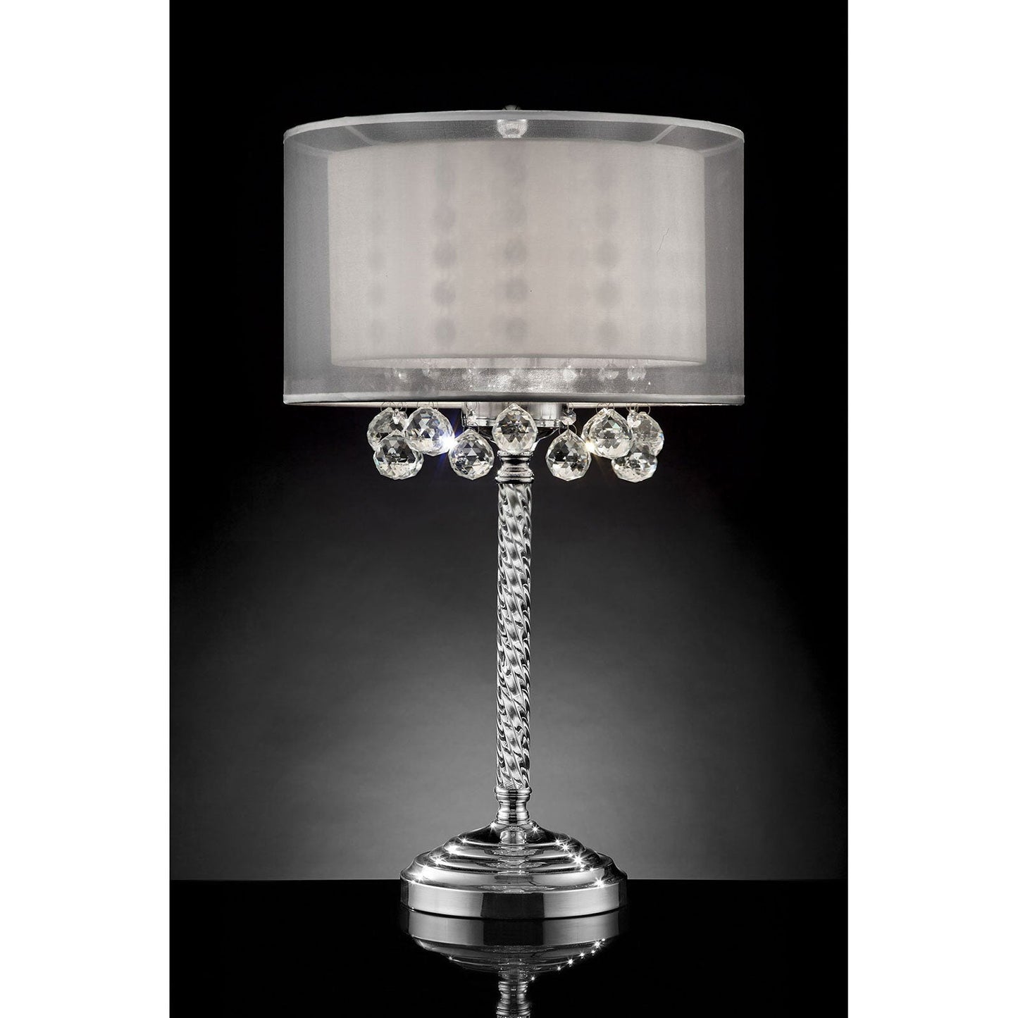 Lila Silver 78.5"H Table Lamp - ATL FURNITURE