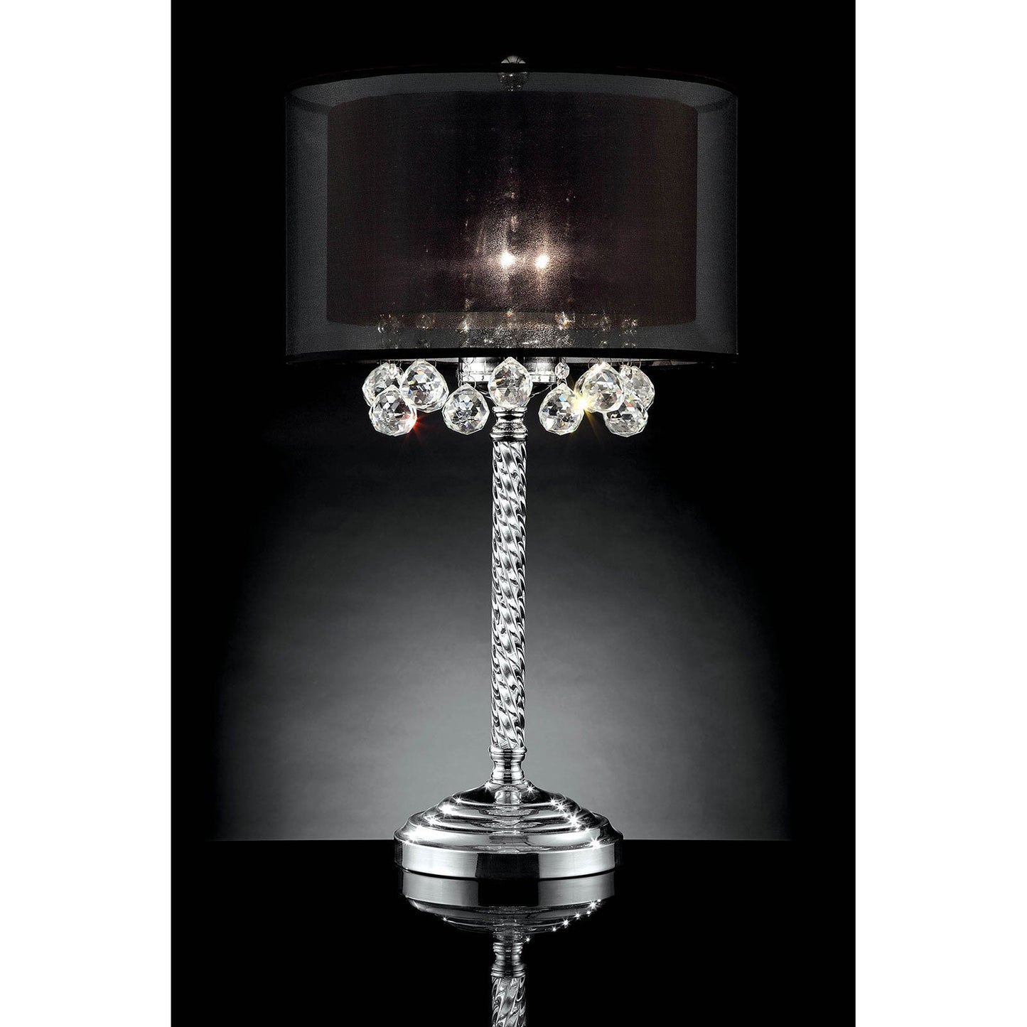 Ivy Chrome Table Lamp - ATL FURNITURE