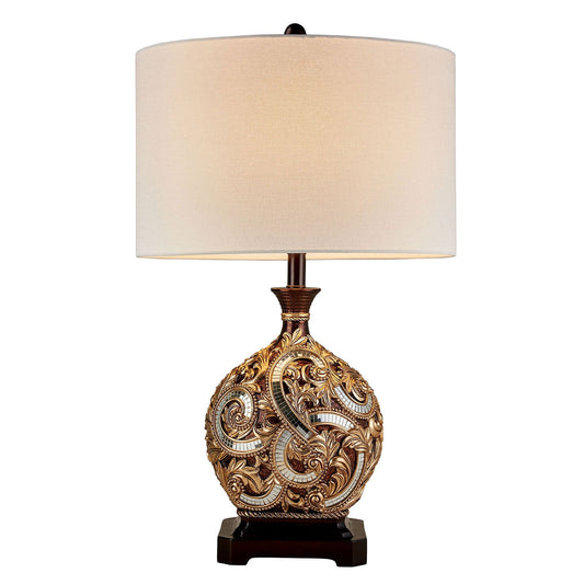 Guadalupe Gold/Brown 29.5"H Golden Brown Table Lamp - ATL FURNITURE