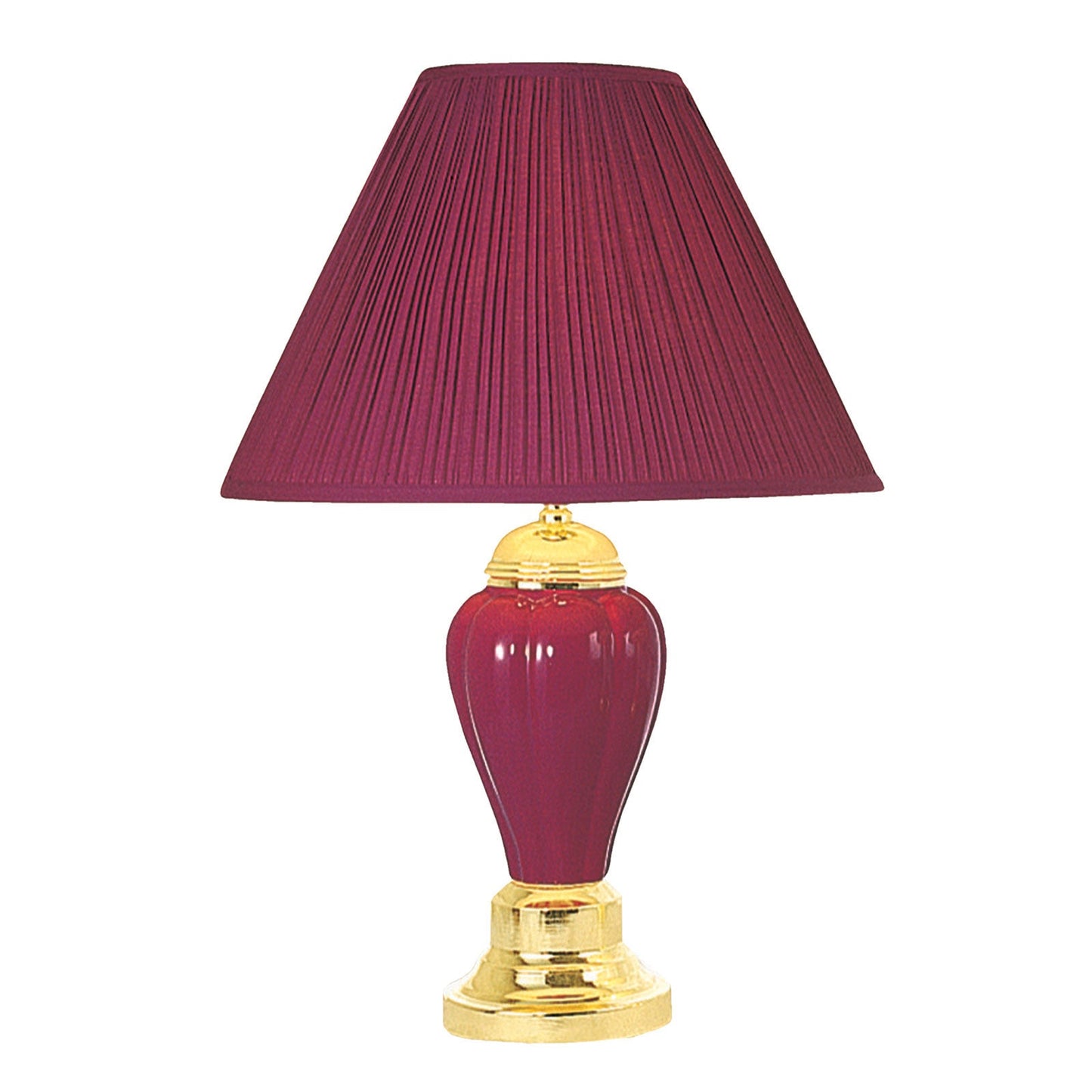 SCARLETT Burgundy Table Lamp (6/CTN) - ATL FURNITURE