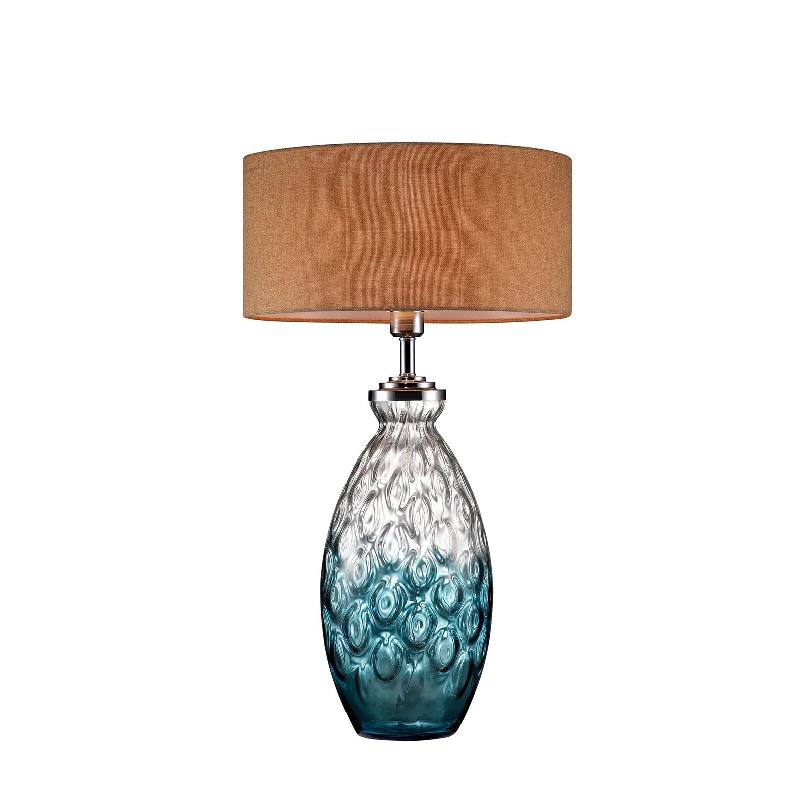 Cindy Aquamarine 28"H Aquamarine Glass Table Lamp - ATL FURNITURE