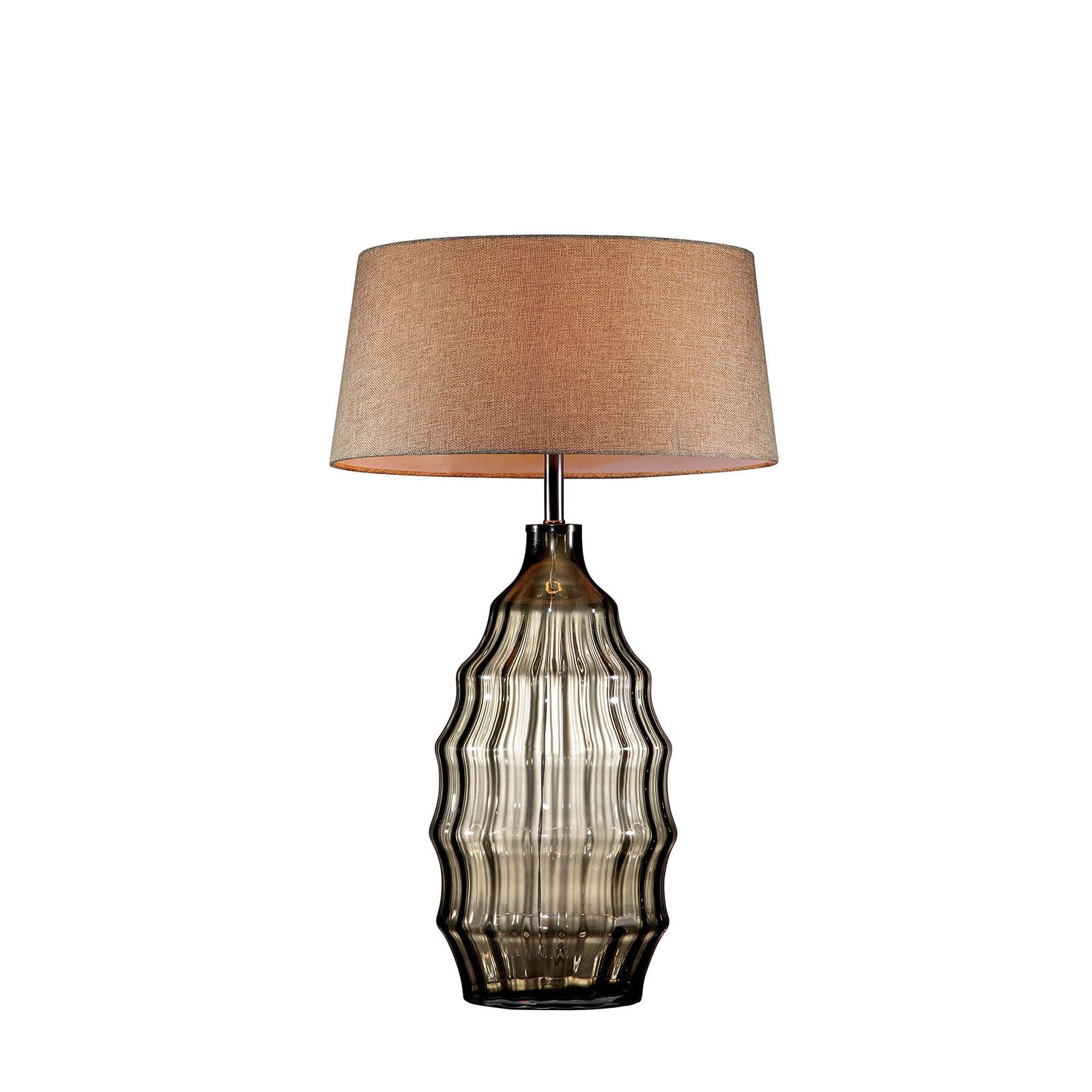 Elen Olive 28"H Olive Glass Table Lamp - ATL FURNITURE