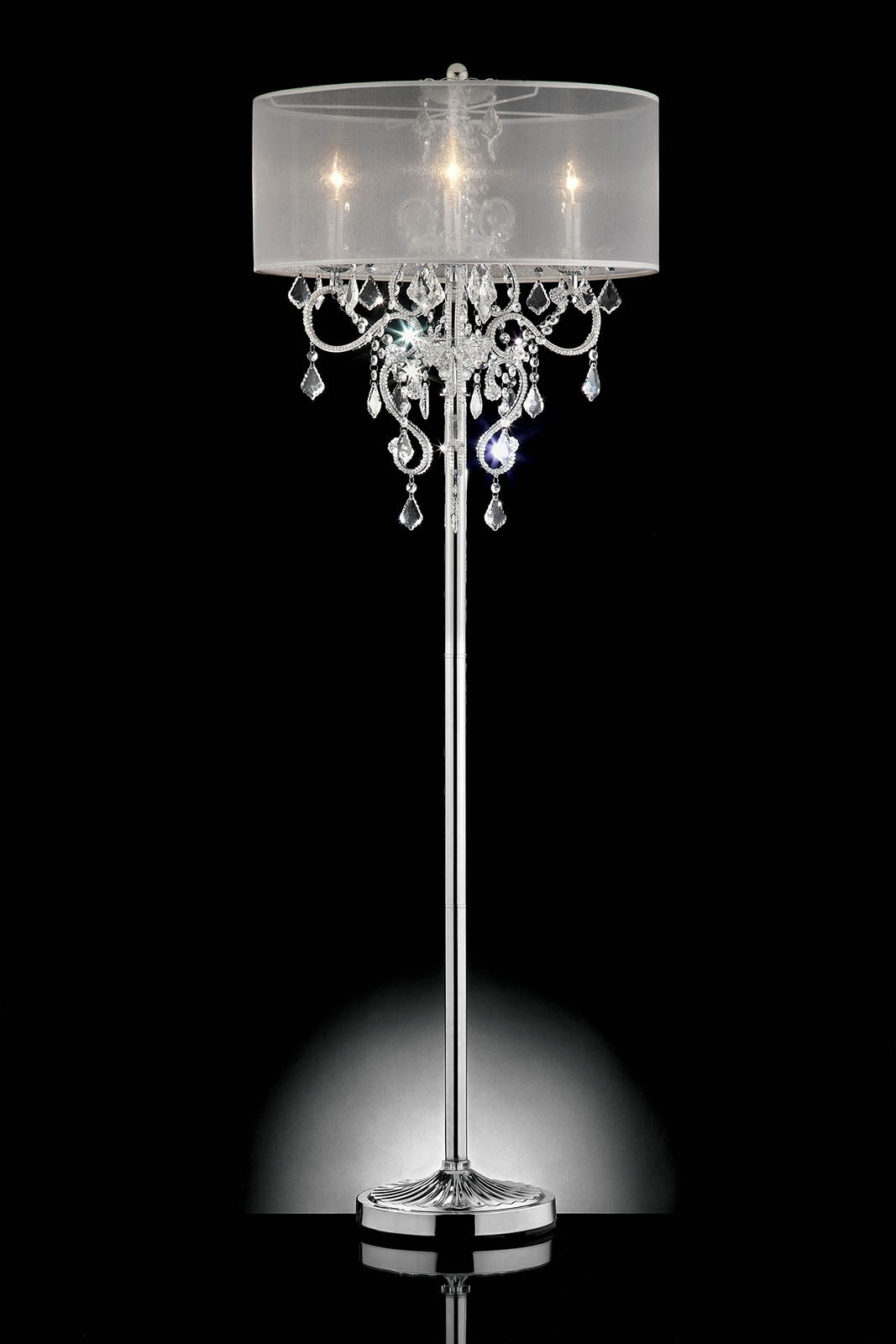 Rigel Silver 63"H Floor Lamp - ATL FURNITURE