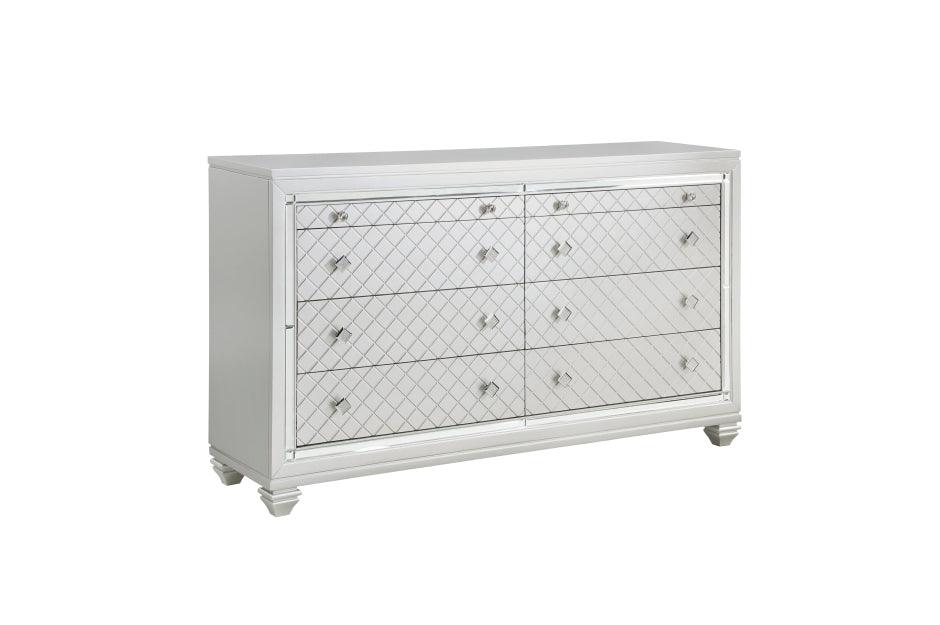 Leesa Bedroom Set In Silver By Homelegance Furniture - ATL FURNITURE