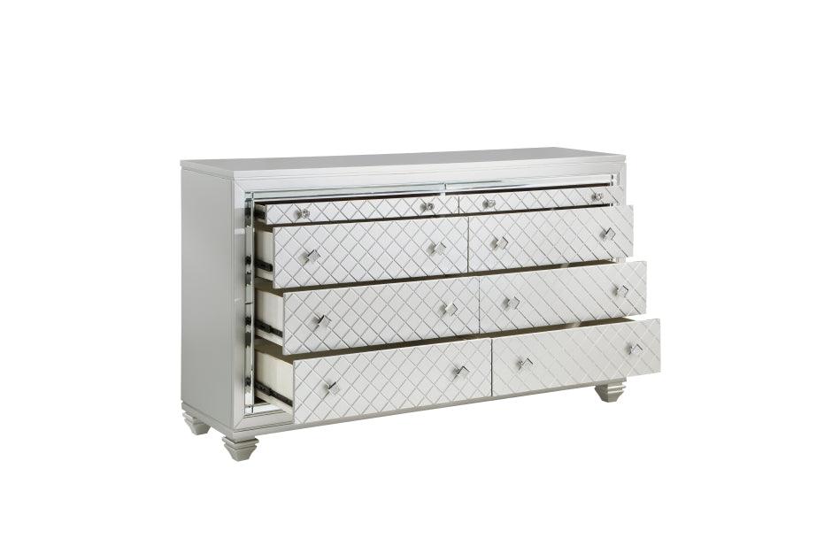 Leesa Bedroom Set In Silver By Homelegance Furniture - ATL FURNITURE