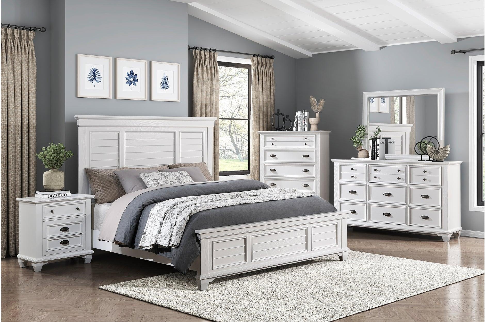 Mackinac 4-Piece Bedroom Set In White By Homelegance Furniture - ATL FURNITURE