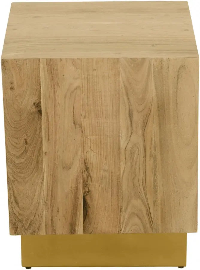 Acacia End Table In Gold - 232-Et - ATL FURNITURE