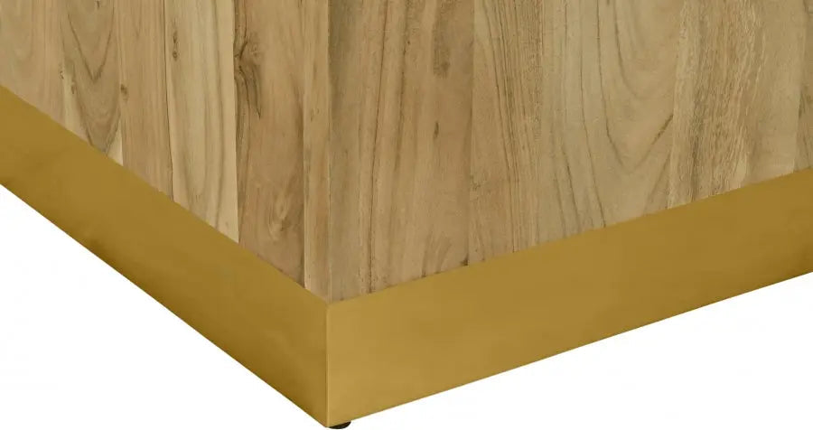 Acacia End Table In Gold - 232-Et - ATL FURNITURE