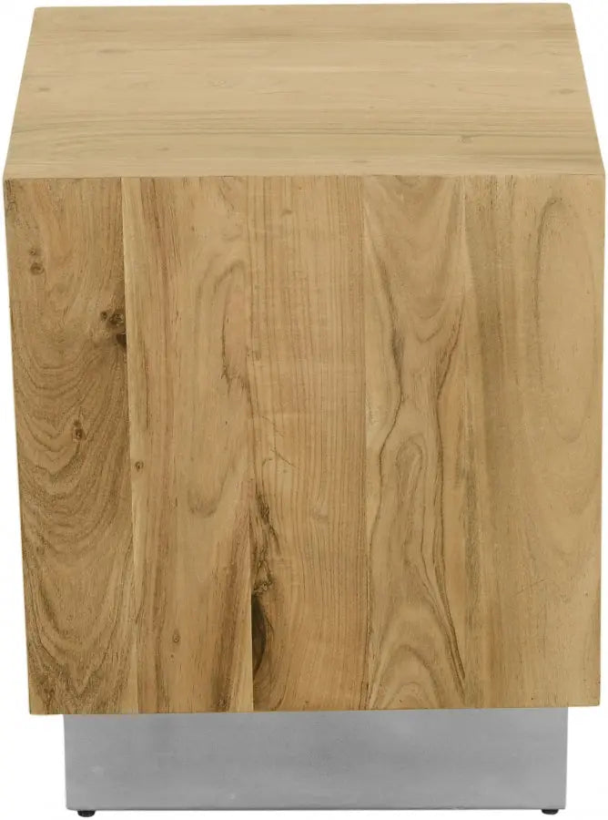 Acacia End Table In Gold - 233-Et - ATL FURNITURE