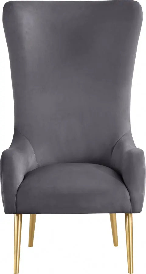 Meridian Furniture - Alexander Accent Chair In Grey - 536Grey - ATL FURNITURE