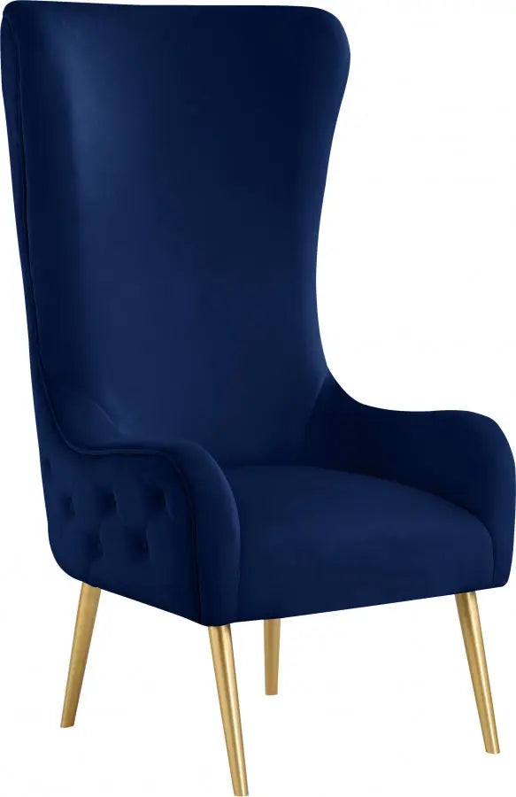 Meridian Furniture - Alexander Accent Chair In Navy - 536Navy - ATL FURNITURE