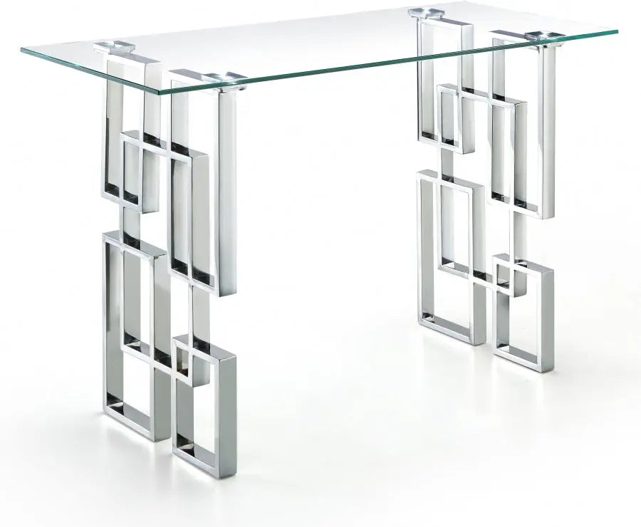 Meridian Furniture - Alexis Console Table In Chrome - 231-S - ATL FURNITURE