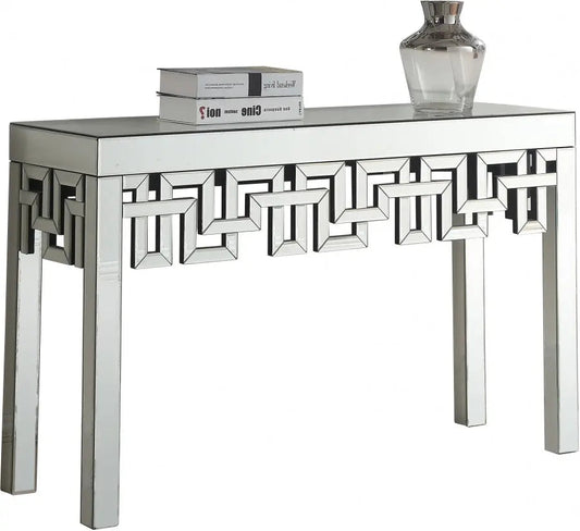 Aria Console Table In Mirrored - 412-T - ATL FURNITURE