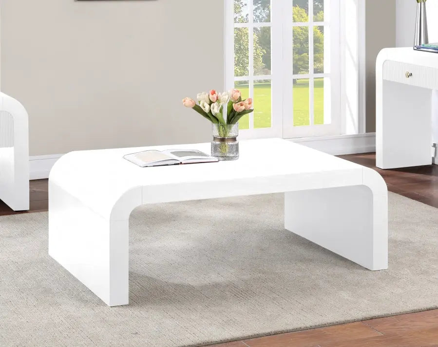 Artisto Coffee Table In White - 888White-Ct - ATL FURNITURE