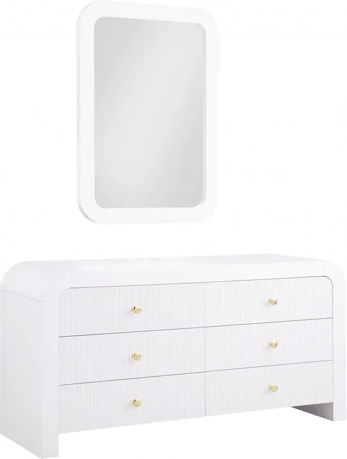 Artisto Dresser In White - 888White-D - ATL FURNITURE