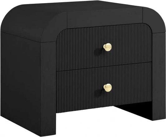 Artisto Nightstand In Black - 888Black-Ns - ATL FURNITURE