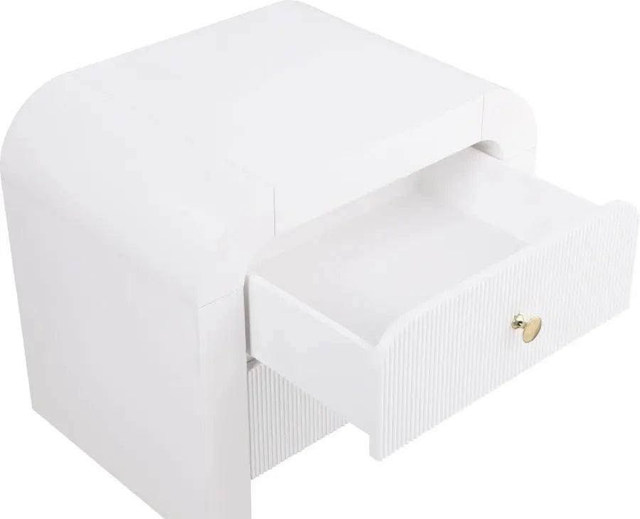 Artisto Nightstand In White - 888White-Ns - ATL FURNITURE