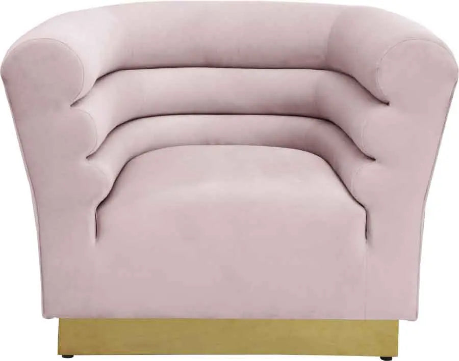 Bellini 3 Piece Living Room Set In Pink - ATL FURNITURE