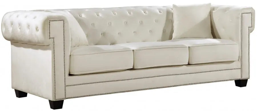 Bowery 3 Piece Living Room Set In Cream - ATL FURNITURE