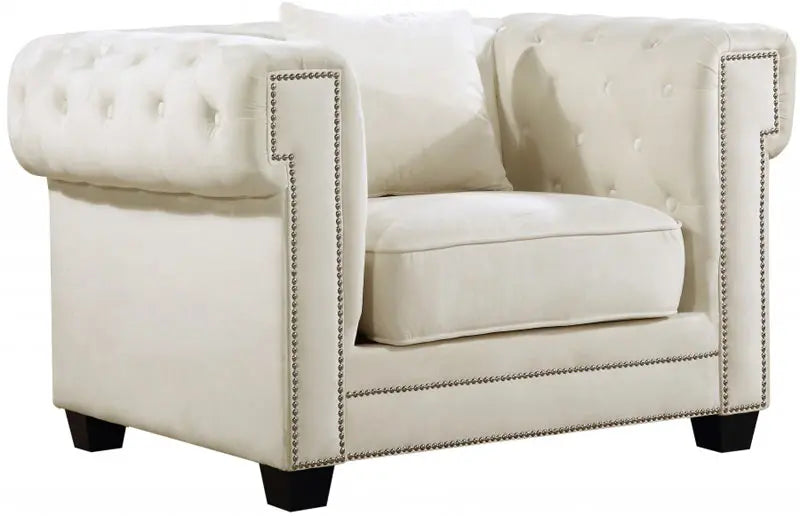 Bowery 3 Piece Living Room Set In Cream - ATL FURNITURE