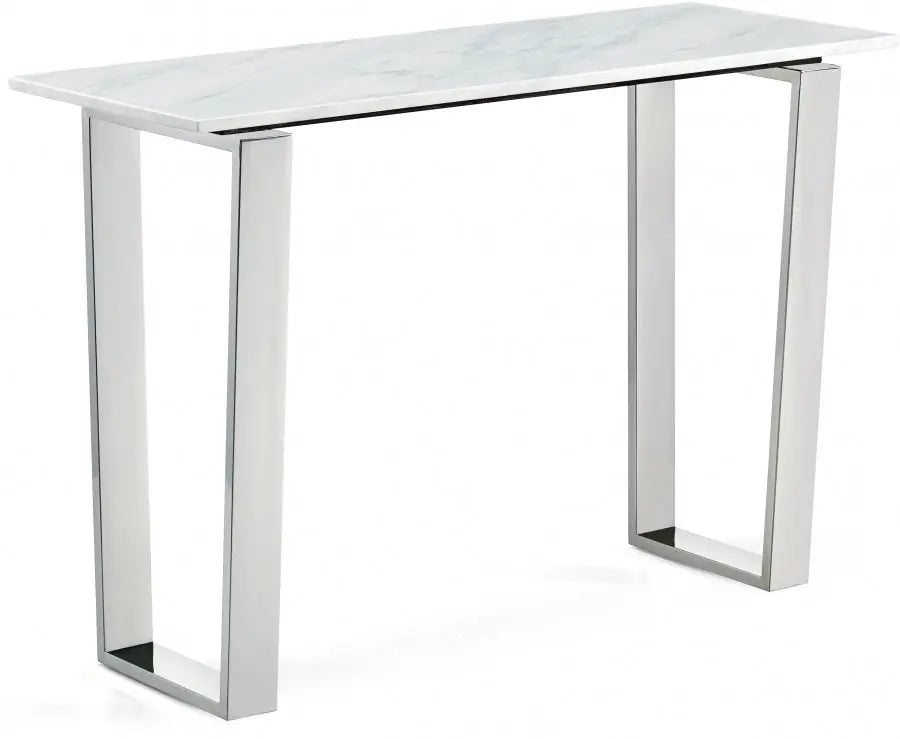 Meridian Furniture - Carlton Console Table In Chrome - 235-S - ATL FURNITURE