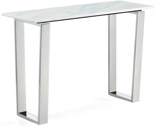 Meridian Furniture - Carlton Console Table In Chrome - 235-S - ATL FURNITURE