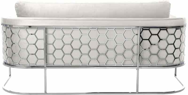 Casa 3 Piece Living Room Set In Cream - ATL FURNITURE