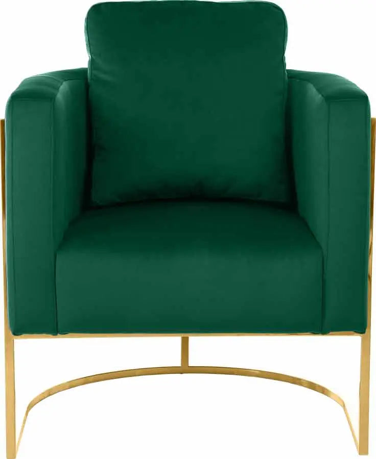 Casa 3 Piece Living Room Set In Green - ATL FURNITURE