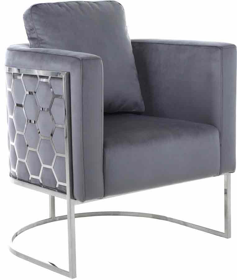 Casa 3 Piece Living Room Set In Grey - ATL FURNITURE