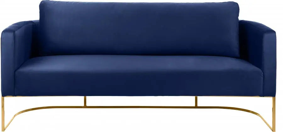 Casa 3 Piece Living Room Set In Navy - ATL FURNITURE