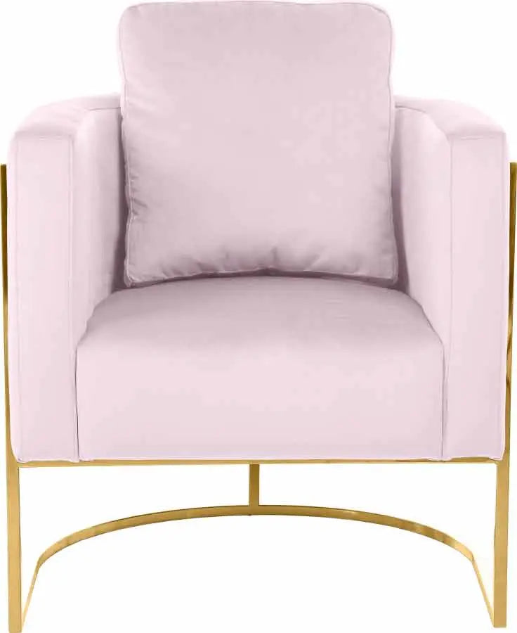 Casa 3 Piece Living Room Set In Pink - ATL FURNITURE
