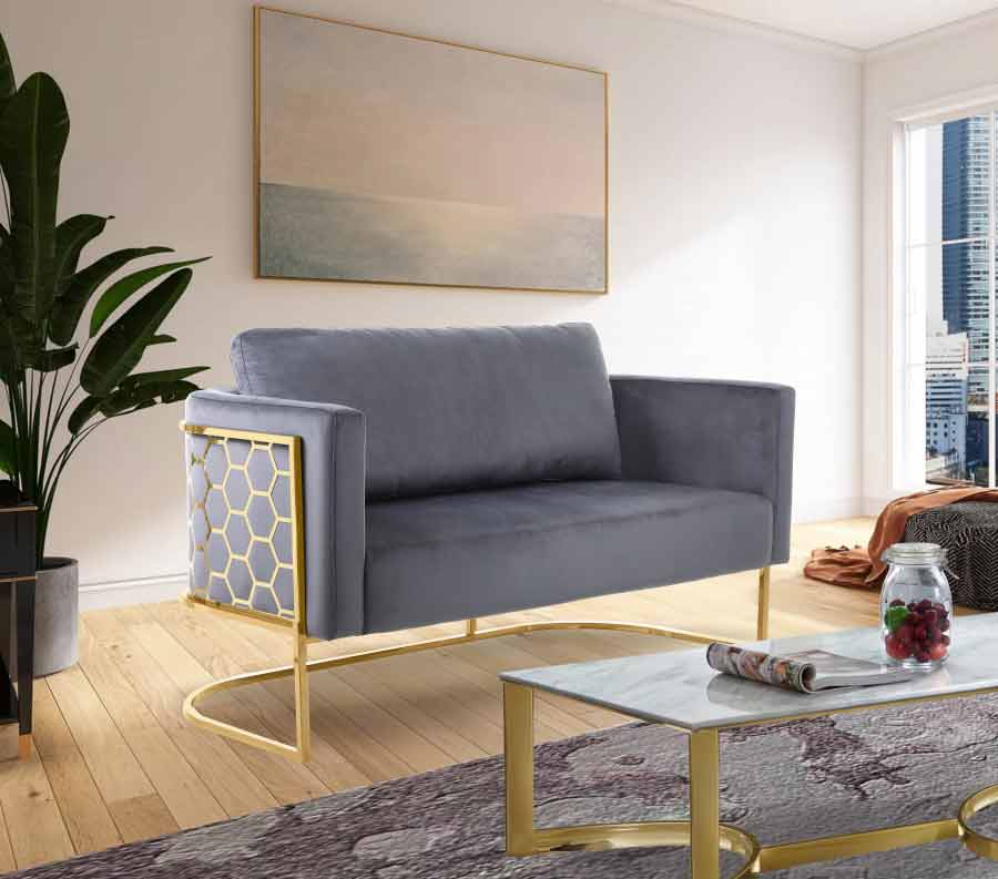 Casa Loveseat In Grey - ATL FURNITURE