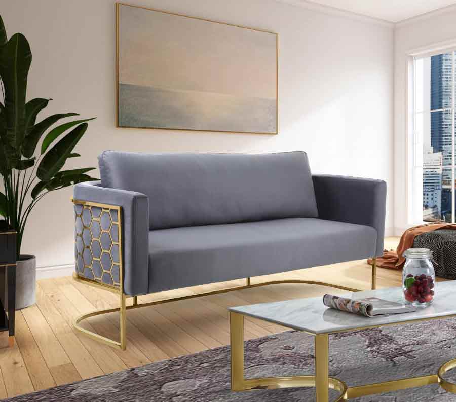 Casa Sofa In Grey - ATL FURNITURE