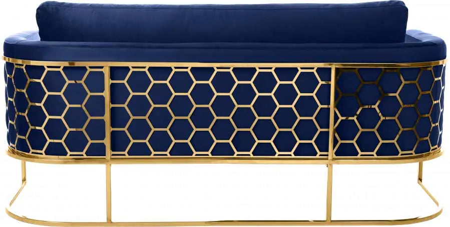 Casa Sofa In Navy - ATL FURNITURE